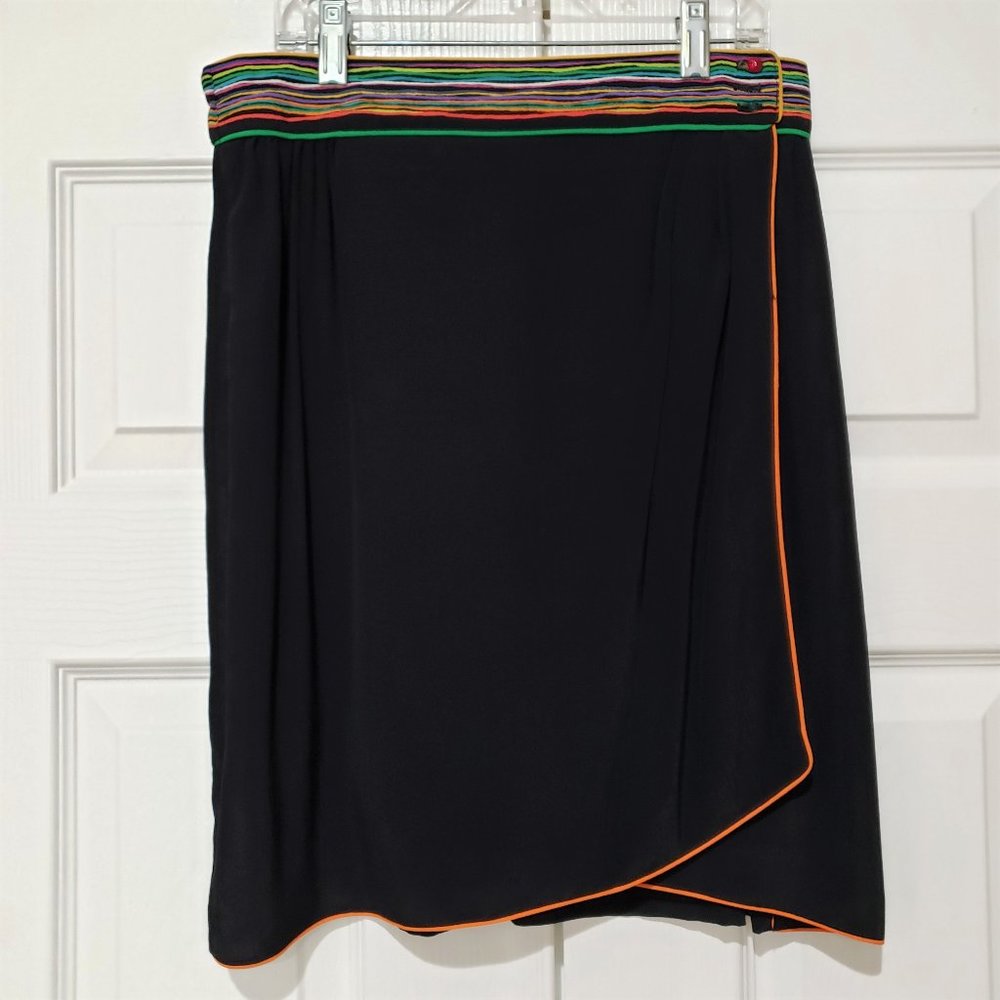 Vintage Dorothy Schoelen Artsy Wrap Skirt, 12